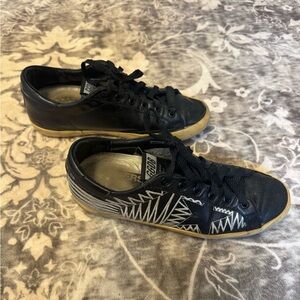 Golden Goose Black and White Sneakers